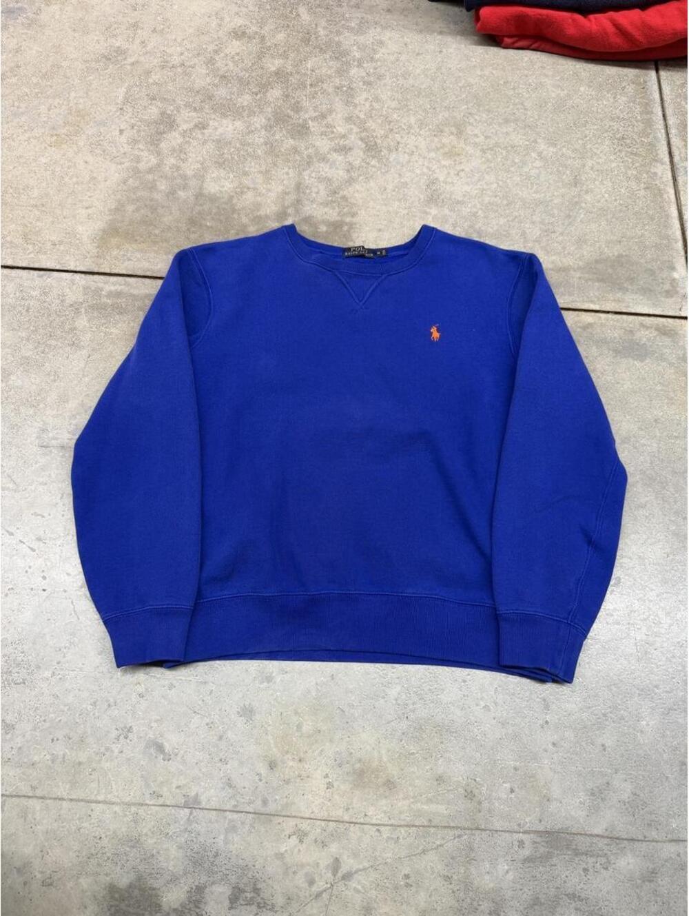 vintage polo ralph lauren blue small logo crewneck size medium